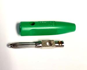 Banankontakt Grön 4mm Skruv