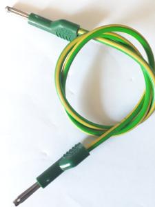 Testsladd med banankontakt 0,5 Meter Gul/Grön