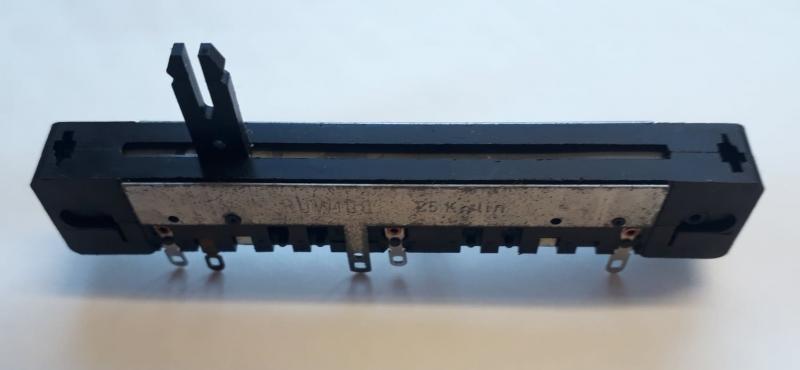 Skjutpotentiometer 25 Kohm Lin RUWIDO