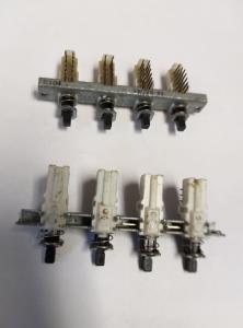 Tryckomkopplare  4 st på skena  NOS