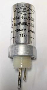 Kondensator 16uF 450/500V 