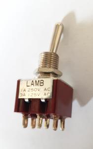 Vippomkopplare 2 Pol 2 vägs Till - Från - Till