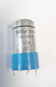 Kondensator  3300uF 25V  med mittstift