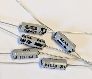 Kondensator 3,3uF 35V 5 st NOS