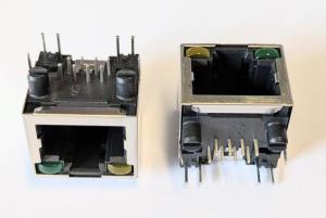 Modular RJ45 8P8C Vinklad Amphenol PCB
