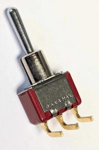 Vippströmbrytare  1 polig ( ON ) Off ( ON )  0,4A 250V  Vinklad