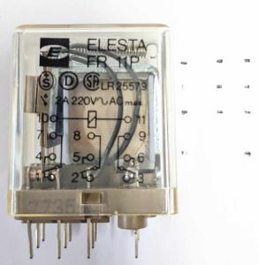 Relä Elesta FR 11P , spole 12V / 2A 220V