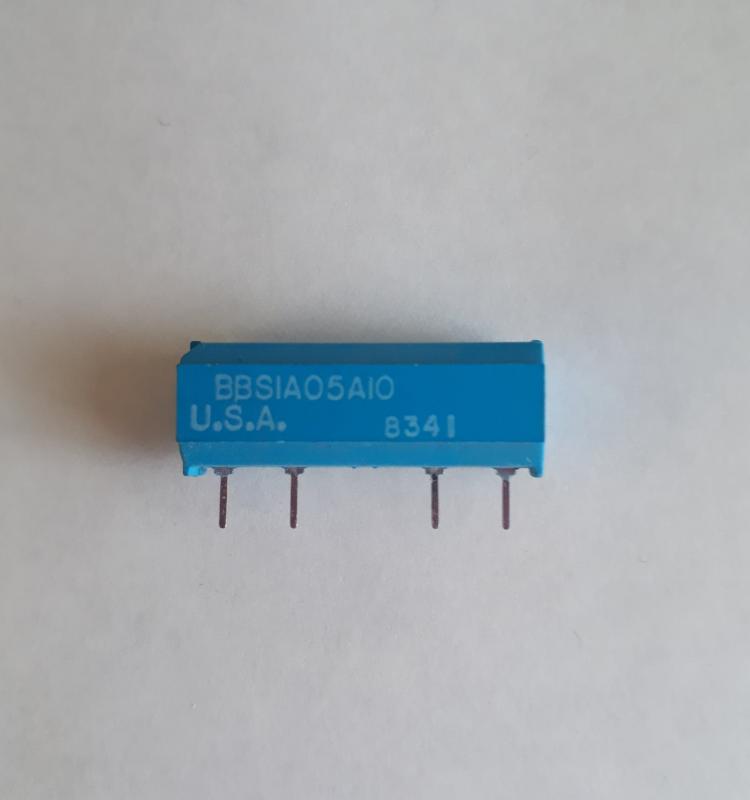 Relä Electrol BBS1A05A10 SPDT 5vdc SIP Reed Relay - 25  NOS