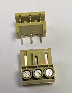 Kretskortkontakt 3 pol Han och Hon skruvanslutning