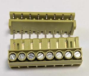 Kretskortkontakt 8 pol Han och Hon skruvanslutning