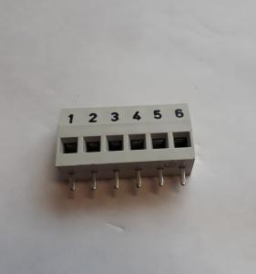 Kretskortskontakt 6 pol , skruvplint