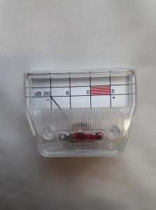 Indikator instrument VU-meter B 57 x H 43,5 mm.