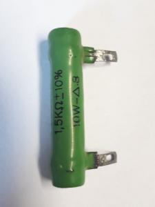 Emaljerat trådmotstånd, 1,5 Kohm 10W