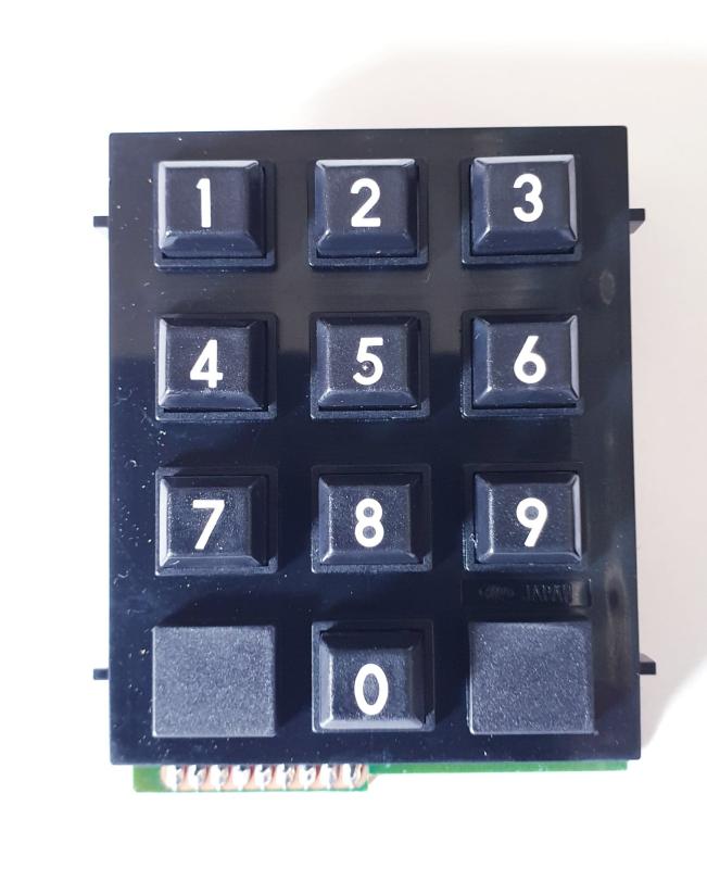 Panel med  siffror,  ALPS KEYBOARD Switches 3 x 4 
