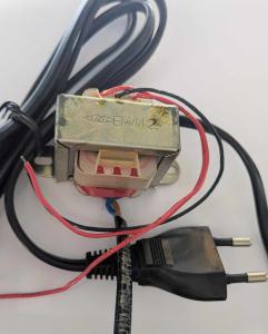 Transformator 230 - 6V med kabel och eurokontakt