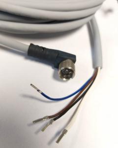 Anslutningskabel vinklad 4 stift M8 sockel FESTO