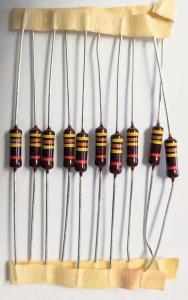 Motstånd 430kohm 2% 0.5W, 10st