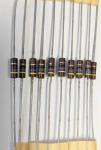 Motstånd 47 Ohm 5% 10st 1/4W