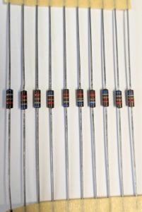 Motstånd 680 ohm 1/4W 2%, 10-pack