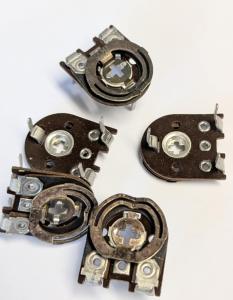 Trimpot 1 Kohm, 5 st liggande  NOS