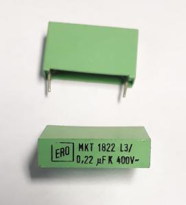 Kondensator, 0,22uF 400V Polyester  MKT1822