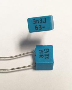 Kondensator 3,3uF 63V Polyester EVOX PFR