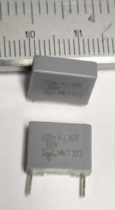 Kondensator 220nF 100V  Polyester MKT1372