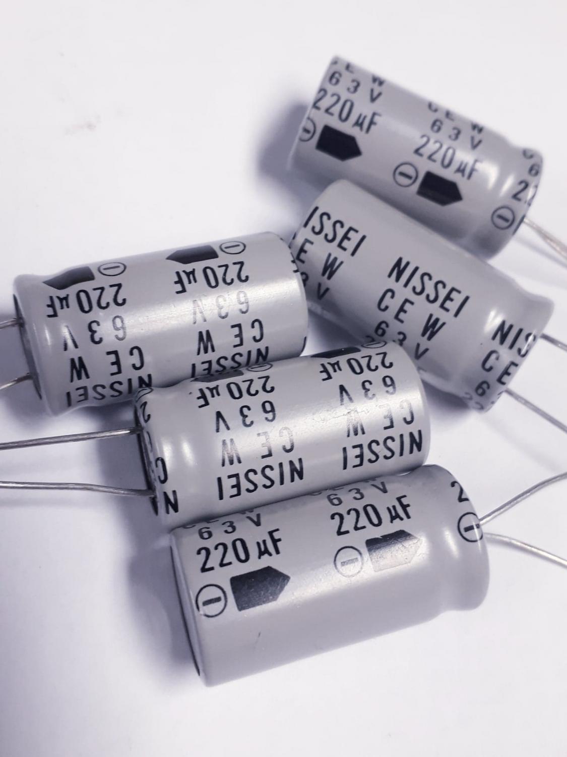 Nichicon 220uF 63V PM Series Low Impedance Capacitor – 12.5x20mm, Made In Japan, 10 Or 100pcs Available