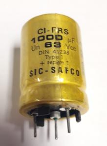 Kondensator 1000uF 63V SIC-SAFCO CI-FRS