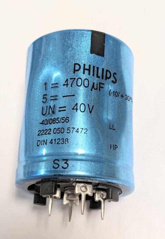 Kondensator 4700uF 40V Philips  NOS