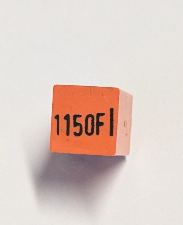 Kondensator 1150pF 63V 1% Polyester Siemens