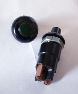 Tryckströmbrytare Grön  Till - ( Från ) NOS