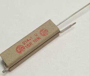 Motstånd trådlindat keramiskt fodral 15 Ohm 9W 10% 214--1