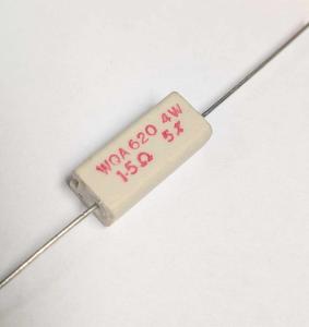 Motstånd trådlindat keramiskt fodral; 1,5 Ohm 4W 5% WOA620