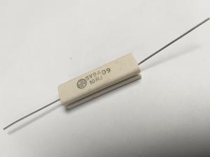 Motstånd trådlindat keramiskt fodral; 10 Ohm 9W 10%