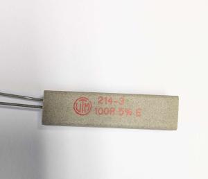 Motstånd trådlindat keramiskt fodral; 100 Ohm  5%; VTM 214-3