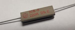 Motstånd 220 Ohm 5W 5% 208-0