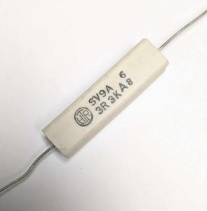 Motstånd trådlindat keramiskt fodral;  3,3 Kohm 9W 10%; AX - SV9A