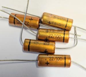 Kondensator 22uF 100V 5 pack 