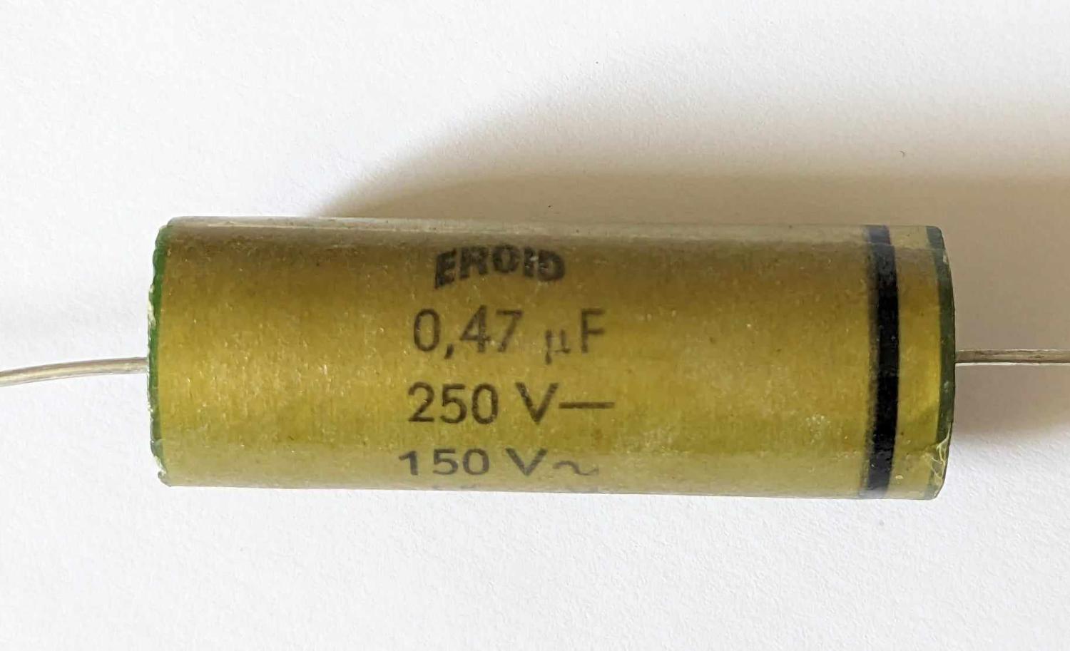 12pcs USSR K71-7 Polystyrene Film Capacitors – 0.47uF 250V ±0.5% Audio Grade, NOS