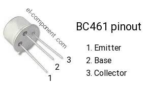 BC 461 Bipolär (BJT) singeltransistor