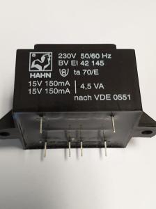 BVEI42145 230V 50/60Hz 15V 150mA 4,5VA