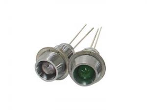 LED med metallhållare, grön