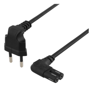 Apparatkabel vinklad i båda ändar 2 Meter