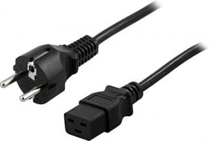 Apparatsladd  3 Meter , rak CEE 7/7 till rak IEC C19