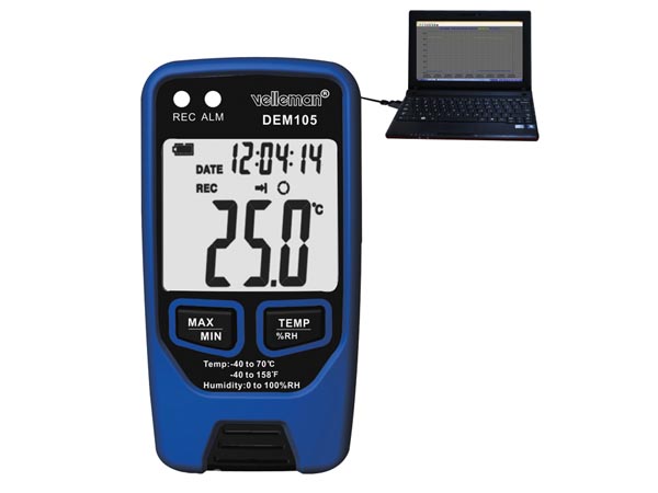 Temperatur och fuktdatalogger med USB gränssnitt