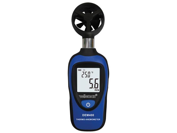 Mini Digital termometer - vindmeter, DEM400 