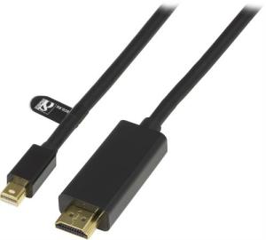 Mini DisplayPort - HDMI med ljud, 2 Meter