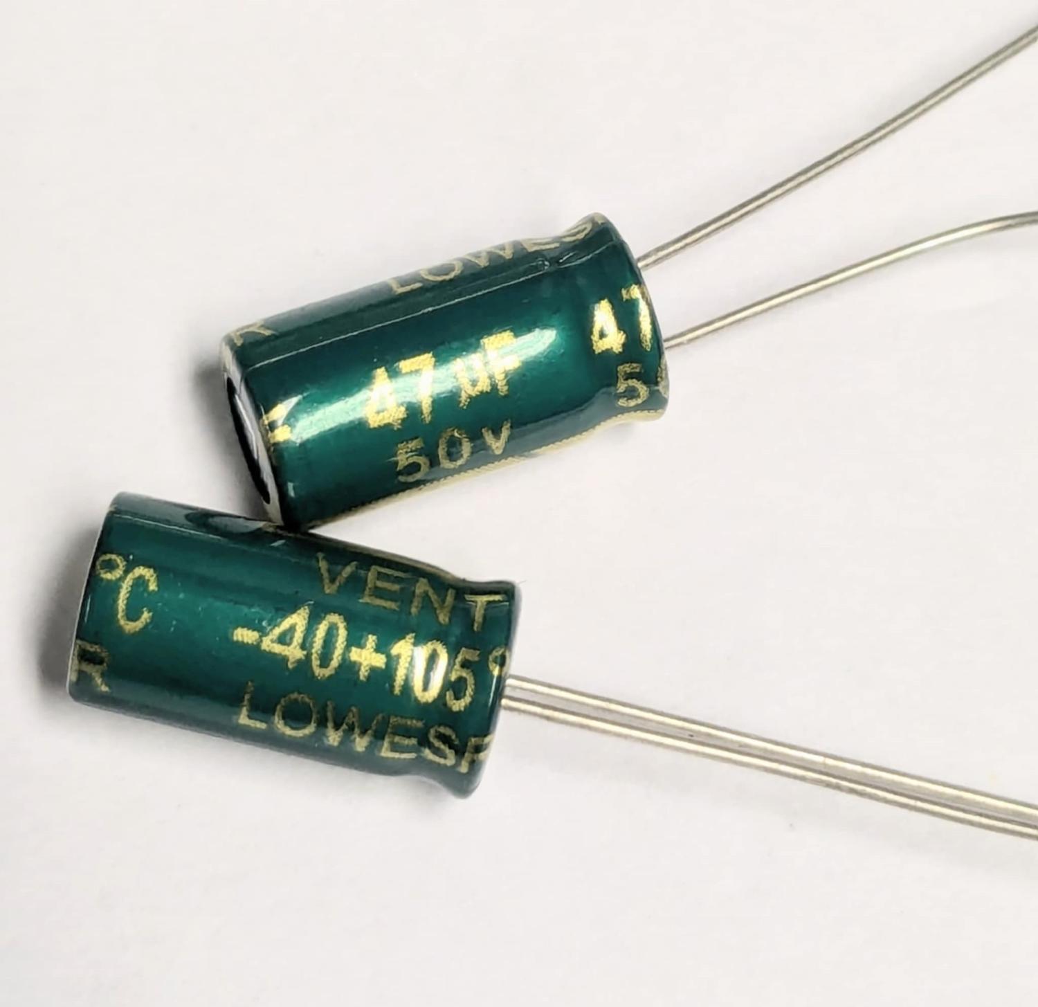 100 Pezzi 50V 0.47UF Condensatore Elettrolitico In Alluminio - Foto 9