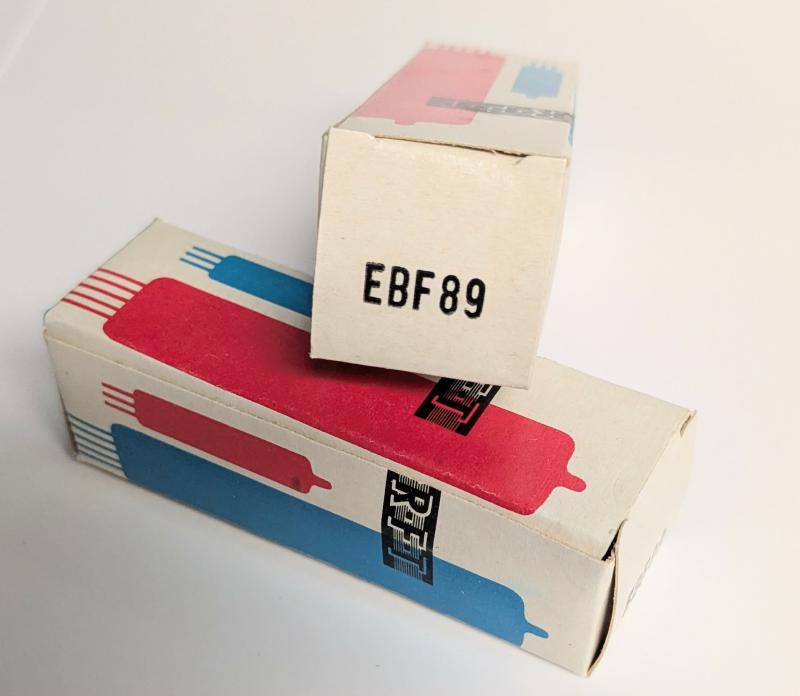 EBF89 R-F-T  NOS Double diode pentode noval sockel
